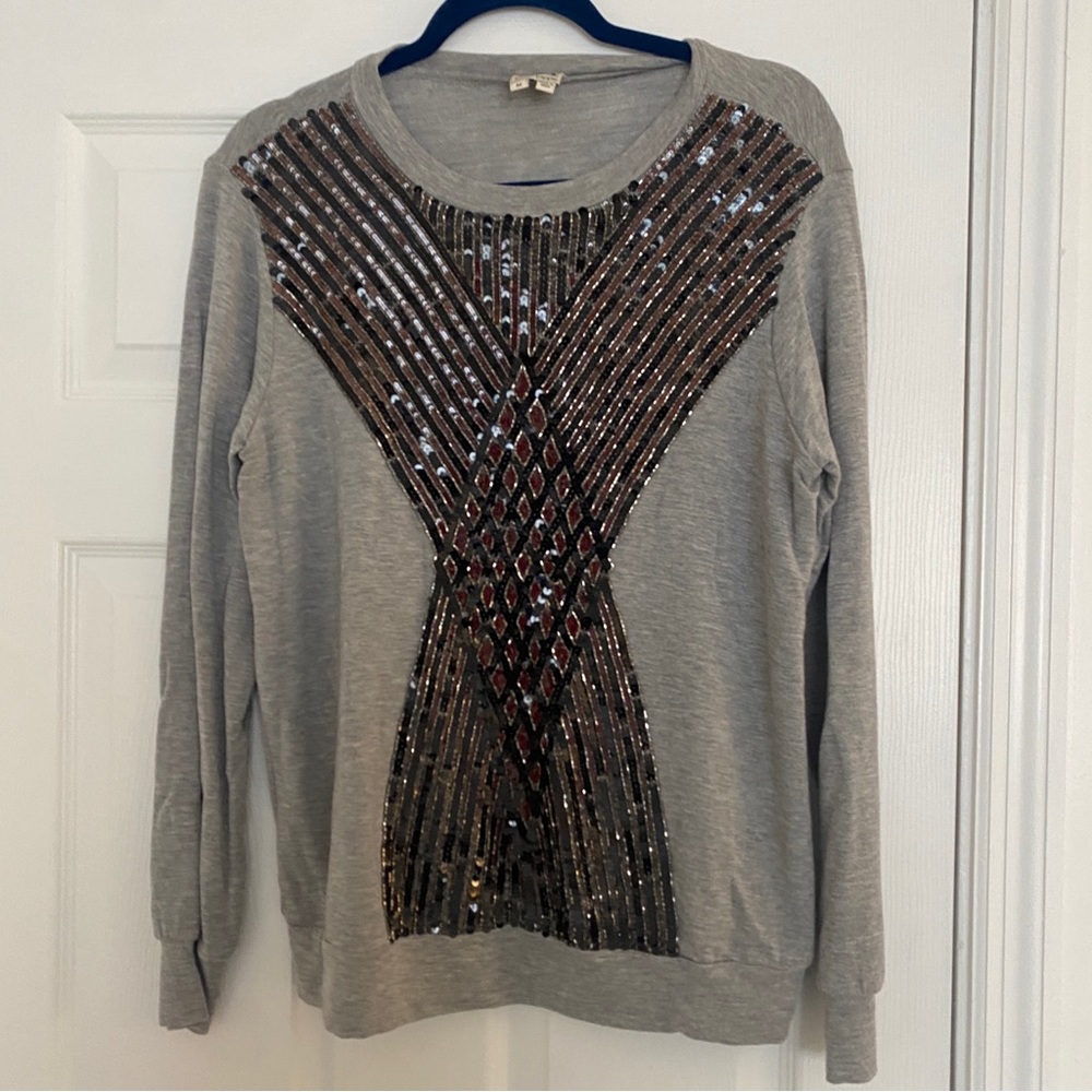 Haute Hippie Sequin sweatshirt top